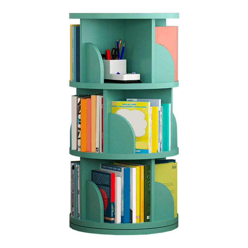 Estantería de madera abierta sala de estar moderna de la casa giratoria