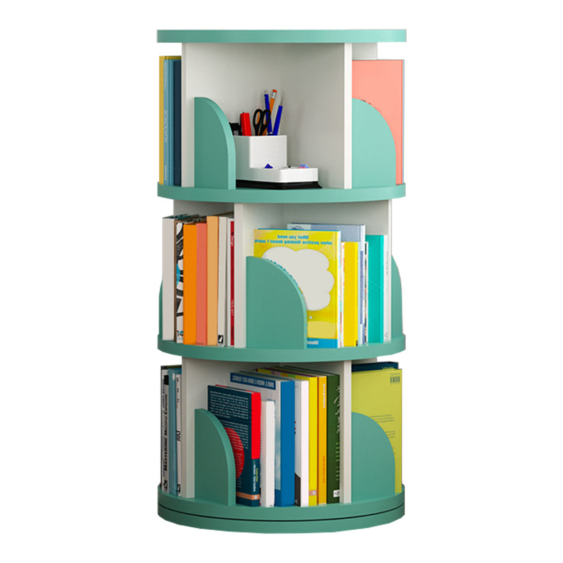 Estantería de madera abierta sala de estar moderna de la casa giratoria