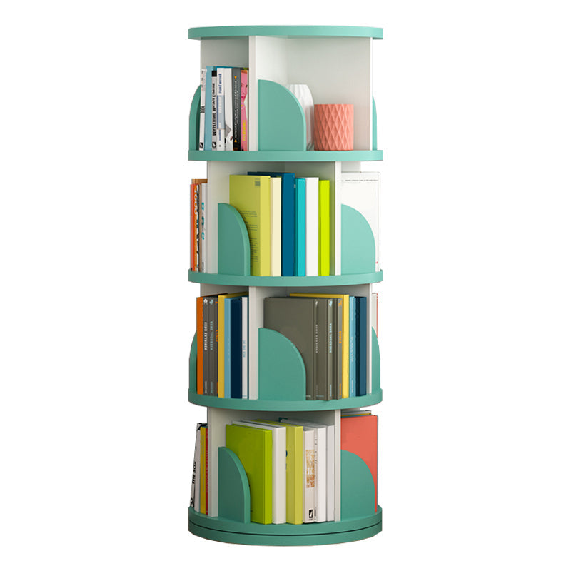 Estantería de madera abierta sala de estar moderna de la casa giratoria