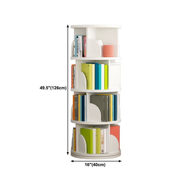 Estantería de madera abierta sala de estar moderna de la casa giratoria