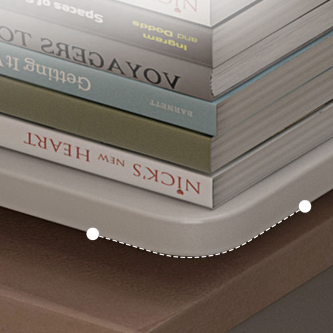 Scaffale in legno geometrico contemporaneo 13,77 "libreria di casa larga