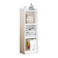 Closed Wooden Bookshelf Modern Home Living Room Corner Bookcase 11.8"L x 9.4"W x 37.8"H White Drawer Not Included Clearhalo 'Bookcases' 'furn' 'furn_bookcases' 'Furniture' 'Office Furniture' 5537896