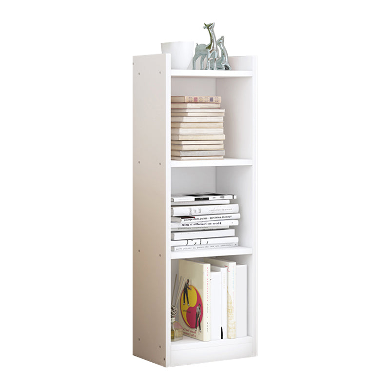 Closed Wooden Bookshelf Modern Home Living Room Corner Bookcase 11.8"L x 9.4"W x 37.8"H White Drawer Not Included Clearhalo 'Bookcases' 'furn' 'furn_bookcases' 'Furniture' 'Office Furniture' 5537896