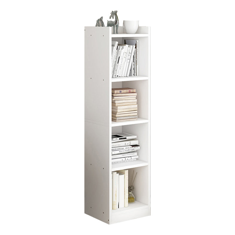 Closed Wooden Bookshelf Modern Home Living Room Corner Bookcase 12.9"L x 11.8"W x 48.8"H White Drawer Not Included Clearhalo 'Bookcases' 'furn' 'furn_bookcases' 'Furniture' 'Office Furniture' 5537904