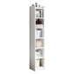 Closed Wooden Bookshelf Modern Home Living Room Corner Bookcase 12.9"L x 11.8"W x 70.9"H White Drawer Not Included Clearhalo 'Bookcases' 'furn' 'furn_bookcases' 'Furniture' 'Office Furniture' 5537908