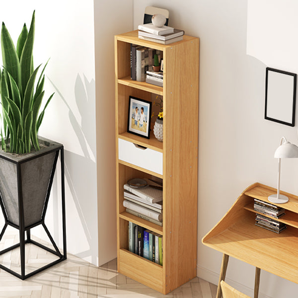 Closed Wooden Bookshelf Modern Home Living Room Corner Bookcase Clearhalo 'Bookcases' 'furn' 'furn_bookcases' 'Furniture' 'Office Furniture' 5537910