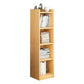 Closed Wooden Bookshelf Modern Home Living Room Corner Bookcase 12.9"L x 11.8"W x 48.8"H Natural Drawer Not Included Clearhalo 'Bookcases' 'furn' 'furn_bookcases' 'Furniture' 'Office Furniture' 5537916