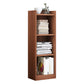 Closed Wooden Bookshelf Modern Home Living Room Corner Bookcase 11.8"L x 9.4"W x 37.8"H Walnut Drawer Not Included Clearhalo 'Bookcases' 'furn' 'furn_bookcases' 'Furniture' 'Office Furniture' 5537920