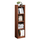 Closed Wooden Bookshelf Modern Home Living Room Corner Bookcase 11.8"L x 9.4"W x 48.8"H Walnut Drawer Not Included Clearhalo 'Bookcases' 'furn' 'furn_bookcases' 'Furniture' 'Office Furniture' 5537921