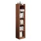 Closed Wooden Bookshelf Modern Home Living Room Corner Bookcase 12.9"L x 11.8"W x 59.8"H Walnut Drawer Not Included Clearhalo 'Bookcases' 'furn' 'furn_bookcases' 'Furniture' 'Office Furniture' 5537925