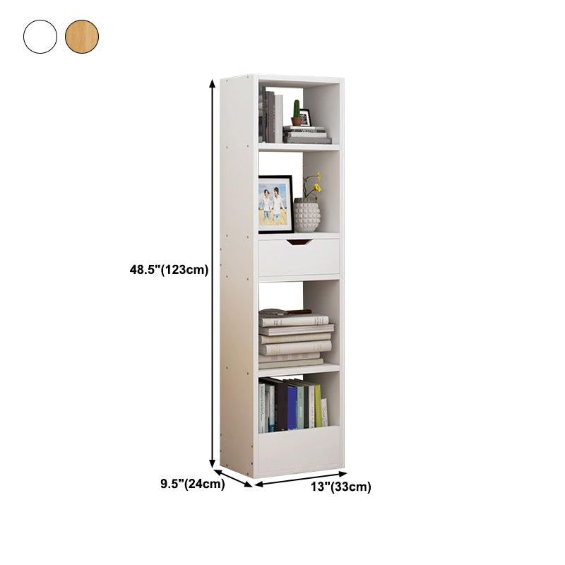 Closed Wooden Bookshelf Modern Home Living Room Corner Bookcase Clearhalo 'Bookcases' 'furn' 'furn_bookcases' 'Furniture' 'Office Furniture' 5537927