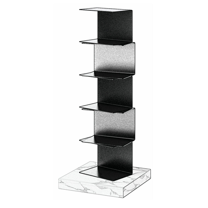 Geometric Metal Storage Bookcase Modern Home Office Bookshelf