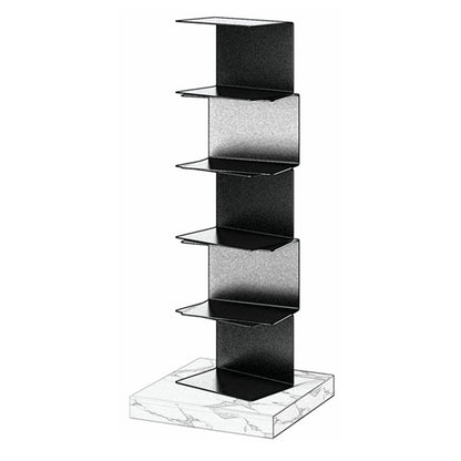 Geometric Metal Storage Bookcase Modern Home Office Bookshelf