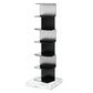 Geometric Metal Storage Bookcase Modern Home Office Bookshelf