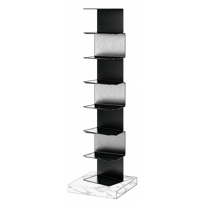 Geometric Metal Storage Bookcase Modern Home Office Bookshelf