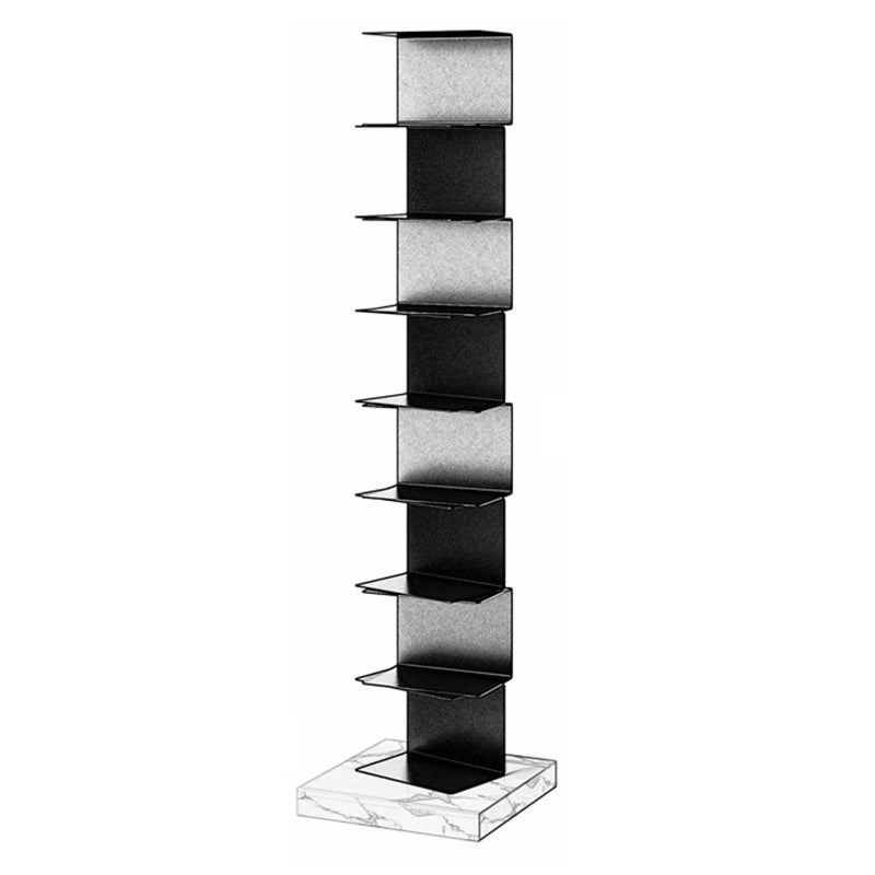 Geometric Metal Storage Bookcase Modern Home Office Bookshelf