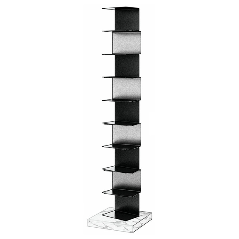 Geometric Metal Storage Bookcase Modern Home Office Bookshelf