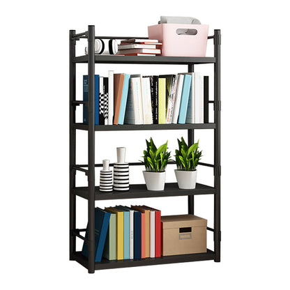 Steel Bookshelf, Multi Tiers Contemporary Bookcase for Home Office, 12.5"W.