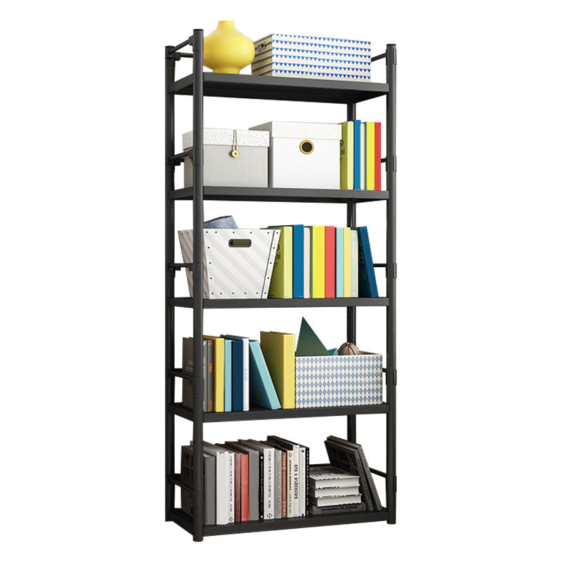Steel Bookshelf, Multi Tiers Contemporary Bookcase for Home Office, 12.5"W.