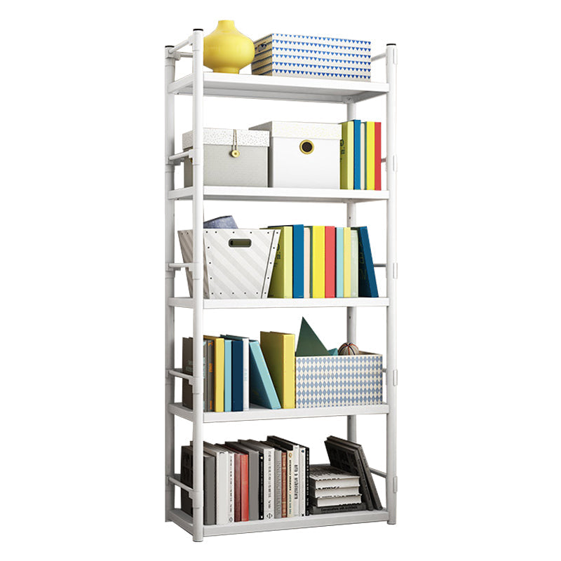 Steel Bookshelf, Multi Tiers Contemporary Bookcase for Home Office, 12.5"W.