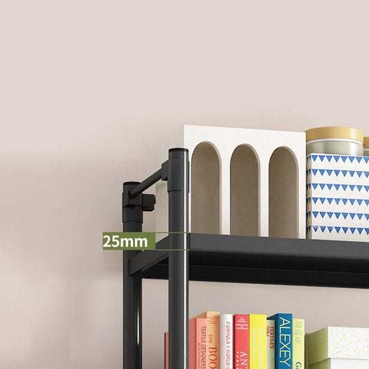 Estantería de acero, estantería contemporánea de múltiples niveles para la oficina en casa, 12.5 "w.