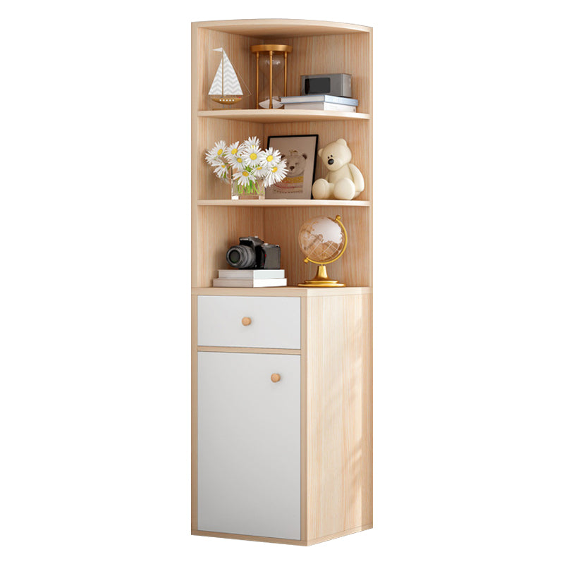 Libreria in legno chiusa moderna libreria triangolo angolare