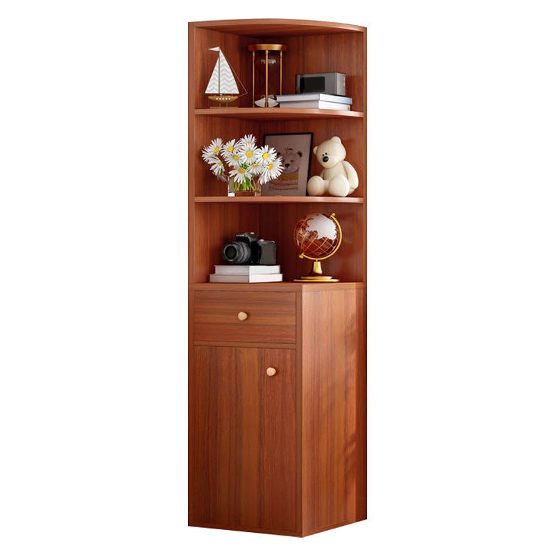 Libreria in legno chiusa moderna libreria triangolo angolare