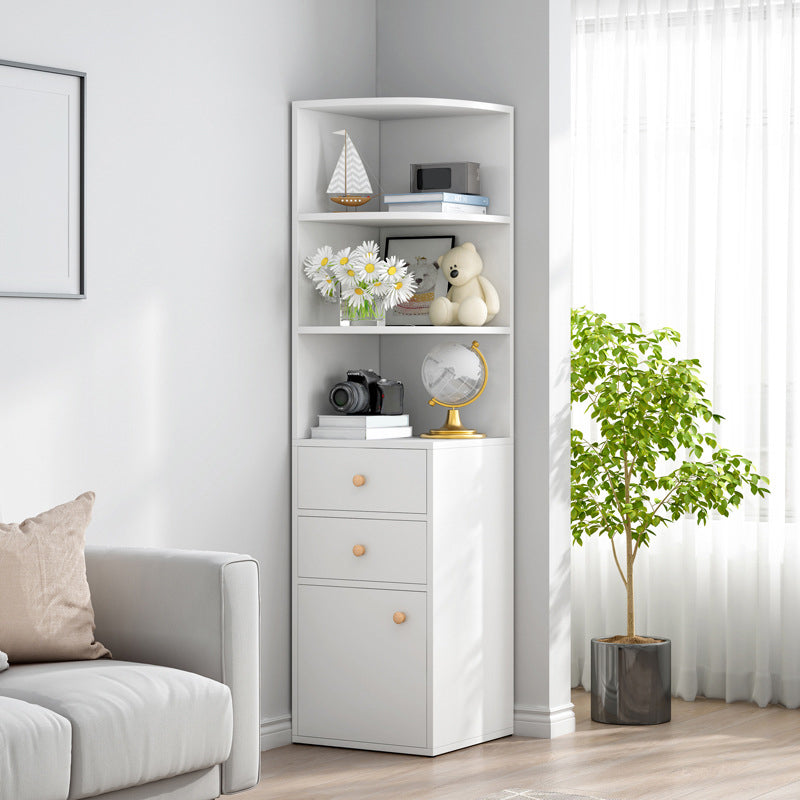 Libreria in legno chiusa moderna libreria triangolo angolare