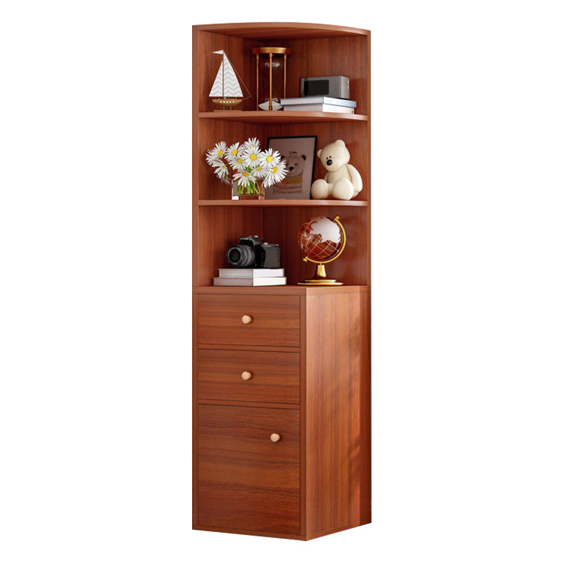 Libreria in legno chiusa moderna libreria triangolo angolare