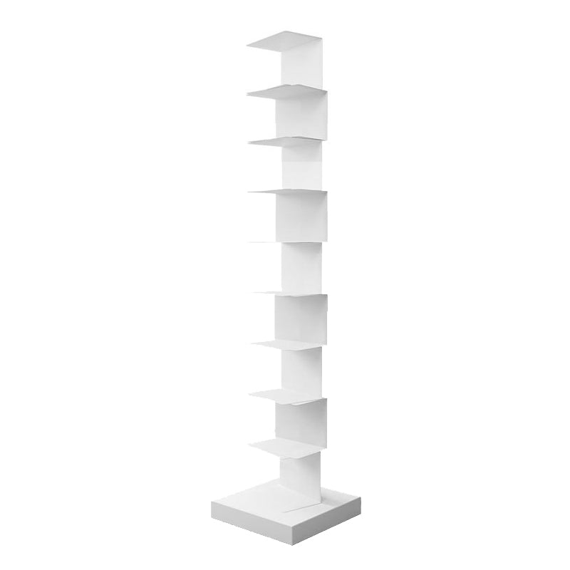 Zeitgenössischer 13.77 "Breites geometrisches Buchregal Iron Home Bücherregal