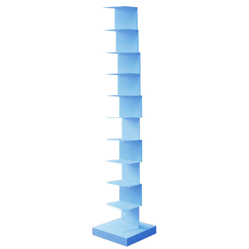 Zeitgenössischer 13.77 "Breites geometrisches Buchregal Iron Home Bücherregal