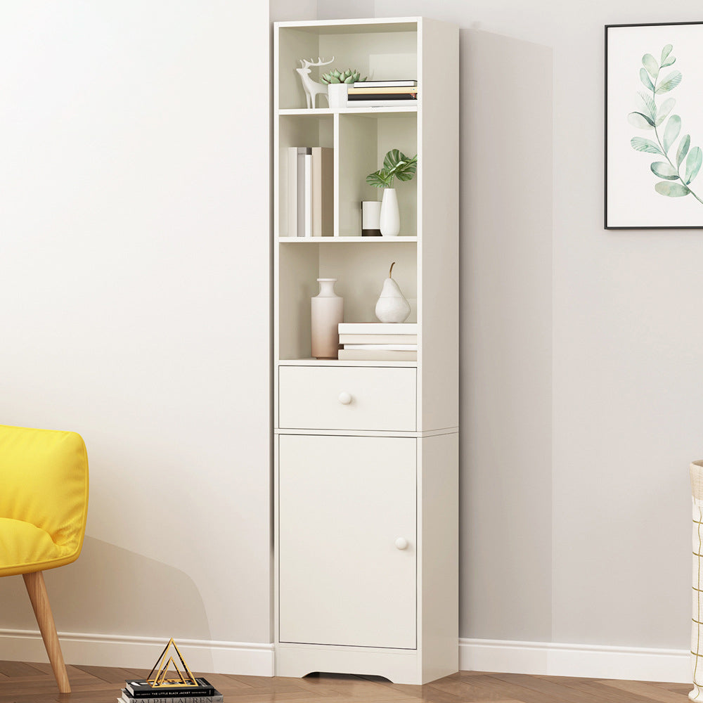 Closed Wooden Bookshelf Modern Home Living Room Study Corner Bookcase