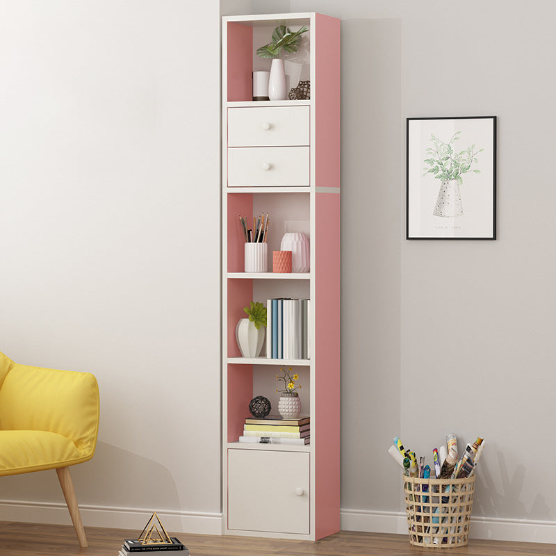 Closed Wooden Bookshelf Modern Home Living Room Study Corner Bookcase