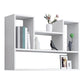 Modern Engineered Wood Bookcase, Geometric Bookshelf for Any Room 35.4"L x 7.9"W x 29.5"H White Clearhalo 'Bookcases' 'furn' 'furn_bookcases' 'Furniture' 'Office Furniture' 5538208