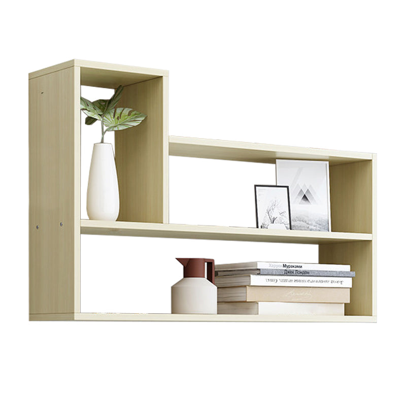 Modern Engineered Wood Bookcase, Geometric Bookshelf for Any Room Light Wood Clearhalo 'Bookcases' 'furn' 'furn_bookcases' 'Furniture' 'Office Furniture' 5538222
