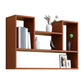 Modern Engineered Wood Bookcase, Geometric Bookshelf for Any Room 35.4"L x 7.9"W x 29.5"H Walnut Clearhalo 'Bookcases' 'furn' 'furn_bookcases' 'Furniture' 'Office Furniture' 5538228