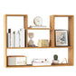 Modern Wooden Bookcase, Geometric Bookshelf for Any Room, 25.5" H X 8" W