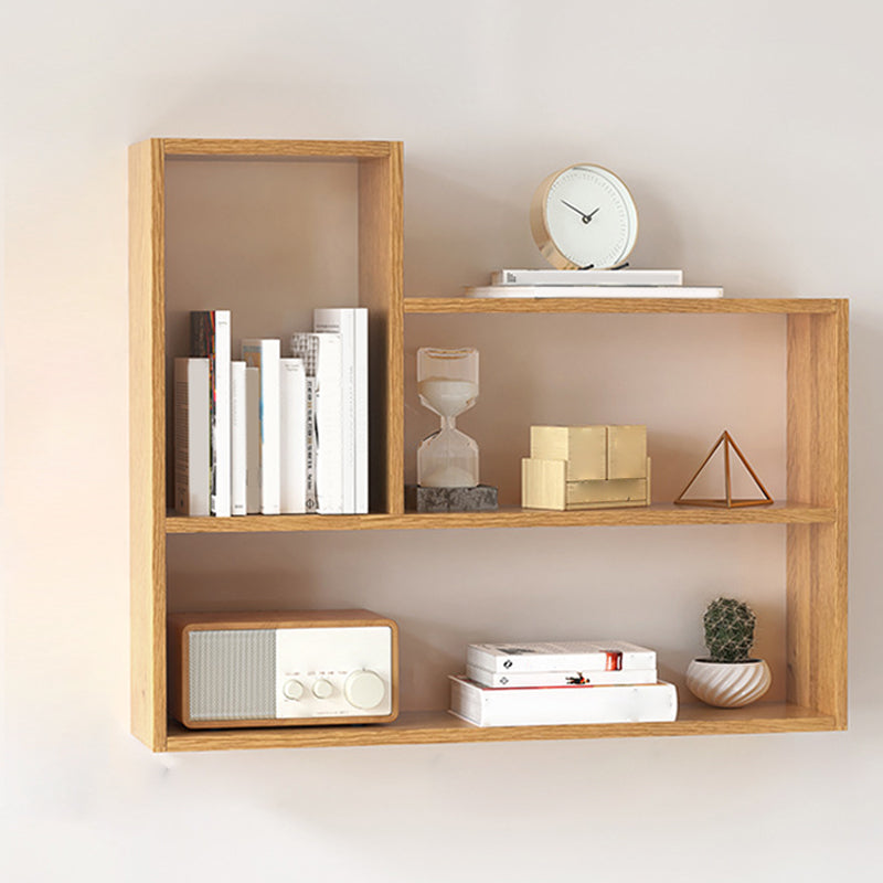 Modern Wooden Bookcase, Geometric Bookshelf for Any Room, 25.5" H X 8" W