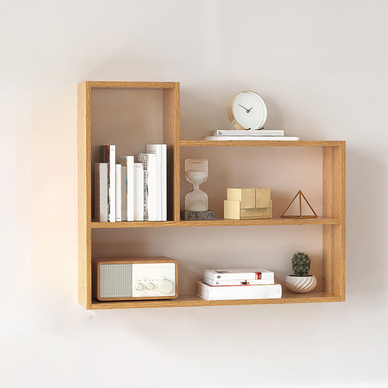 Modern Wooden Bookcase, Geometric Bookshelf for Any Room, 25.5" H X 8" W