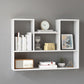 Modern Wooden Bookcase, Geometric Bookshelf for Any Room, 25.5" H X 8" W