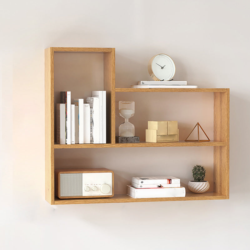 Modern Wooden Bookcase, Geometric Bookshelf for Any Room, 25.5" H X 8" W