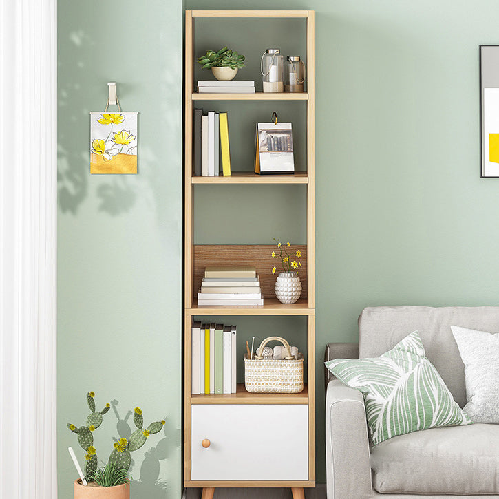 Libreria aperta in legno moderno libreria per angolo di casa minimalista moderna