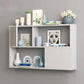 Modern Engineered Wood Bookcase, Geometric Bookshelf for Any Room, 25.5" H