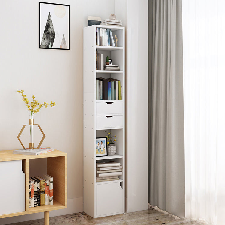 Estantería de madera cerrada estantería de esquina de casa minimalista moderna