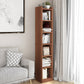 Estantería de madera cerrada estantería de esquina de casa minimalista moderna