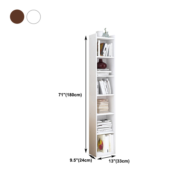 Estantería de madera cerrada estantería de esquina de casa minimalista moderna