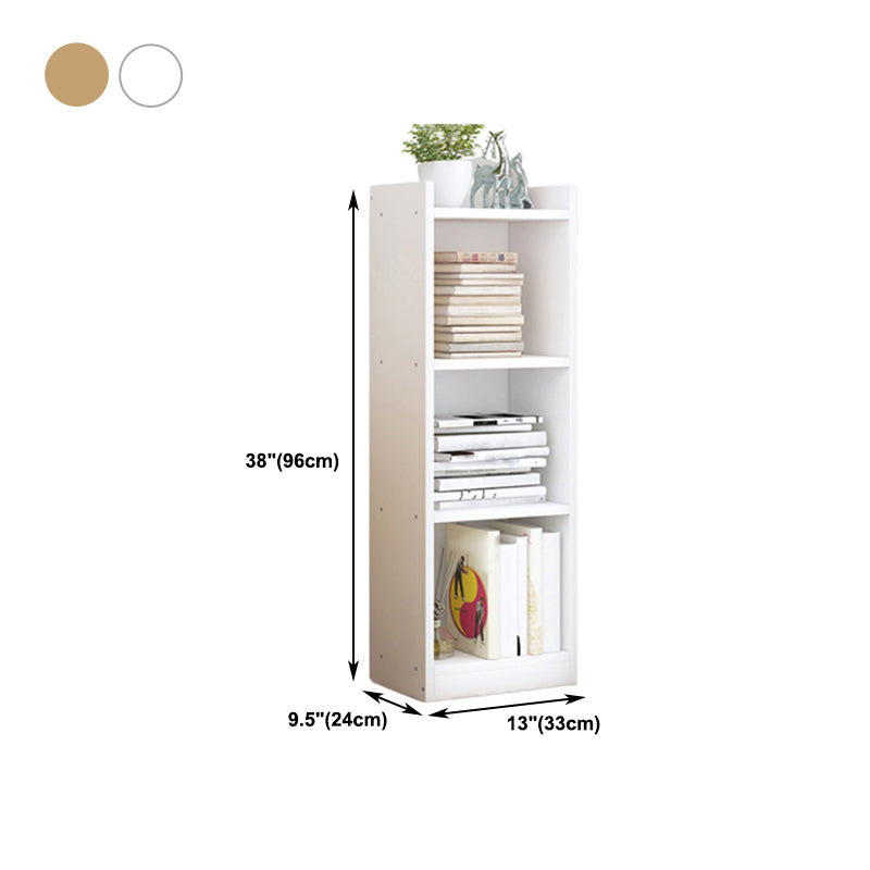 Estantería de madera cerrada estantería de esquina de casa minimalista moderna