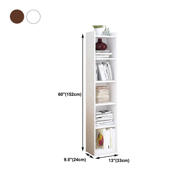 Estantería de madera cerrada estantería de esquina de casa minimalista moderna