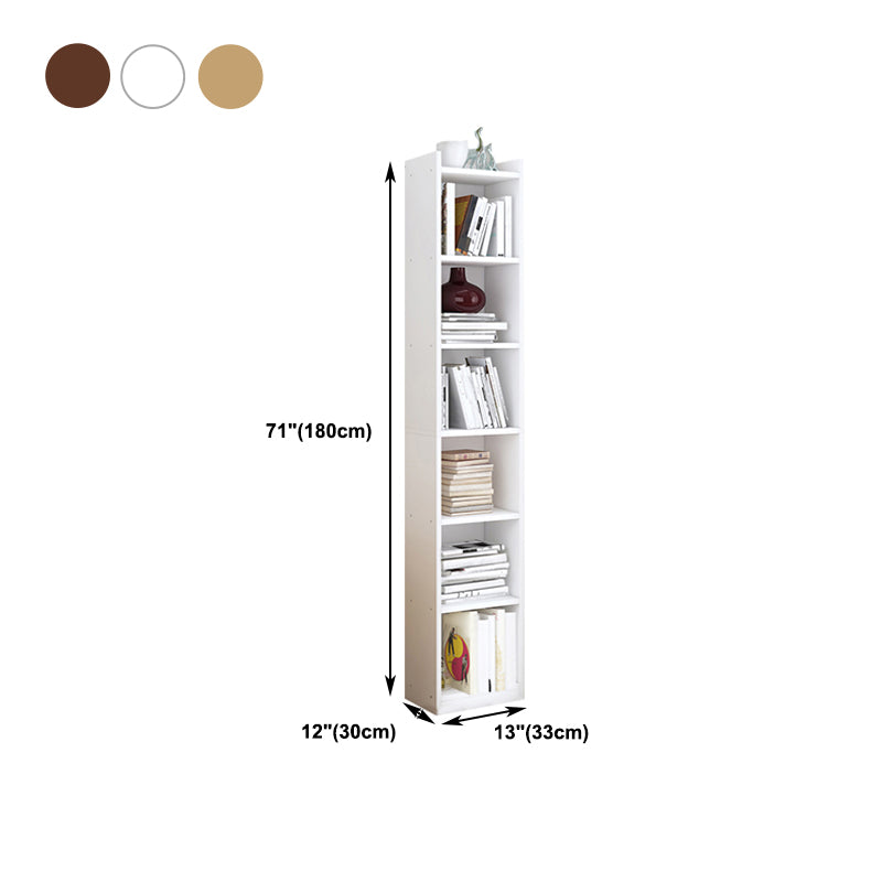 Estantería de madera cerrada estantería de esquina de casa minimalista moderna