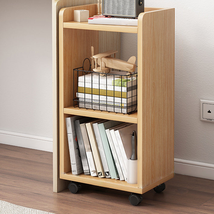 9.44" Wide Home Standard Bookshelf Modern Wood Movable Shelf